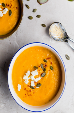 Soupe de courge butternut